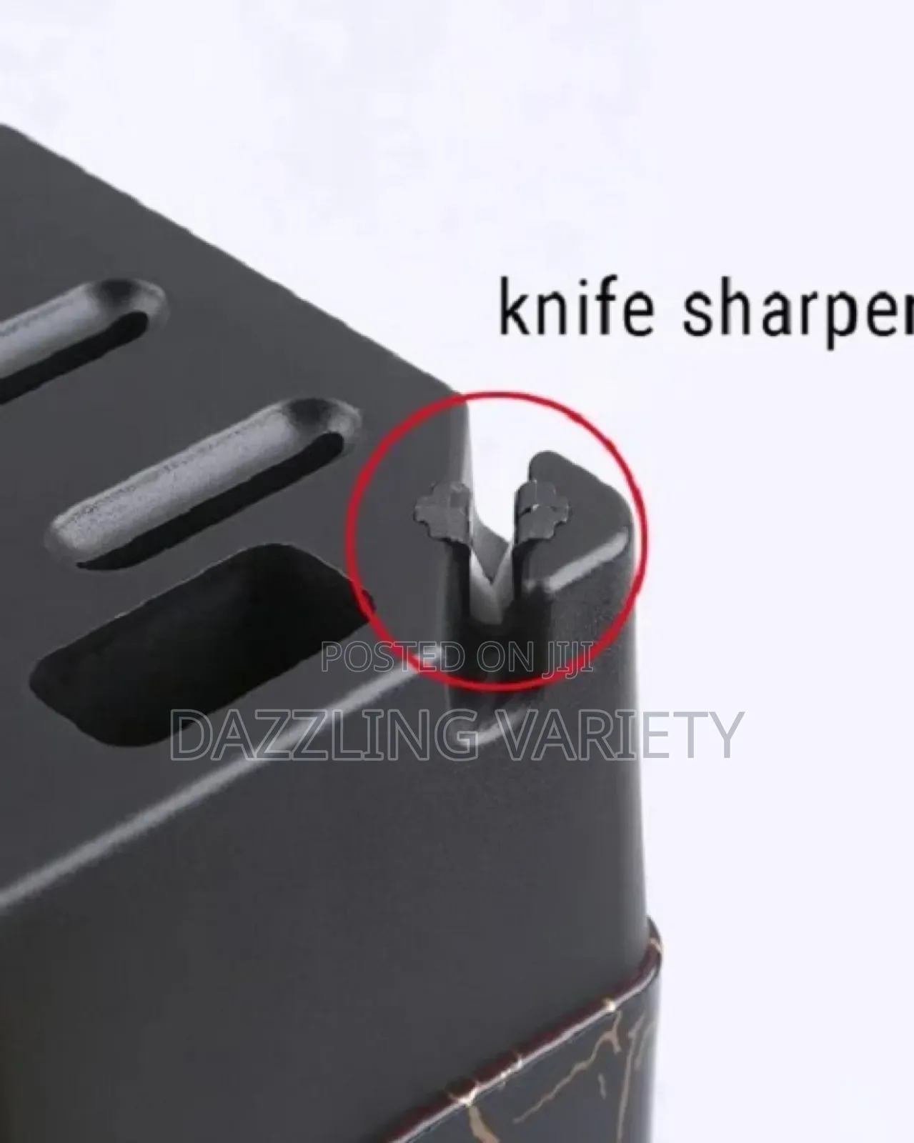 7 PCS Kitchen Knife Set With Acrylic Stand Knife Sharpener