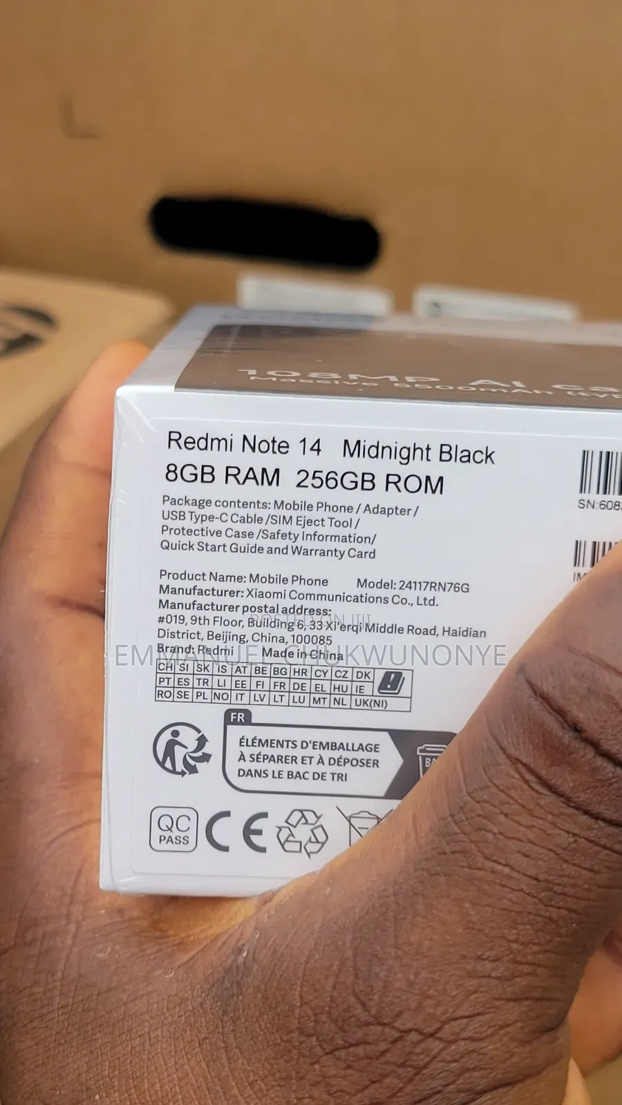 New Xiaomi Redmi Note 14 4G 256 GB Black