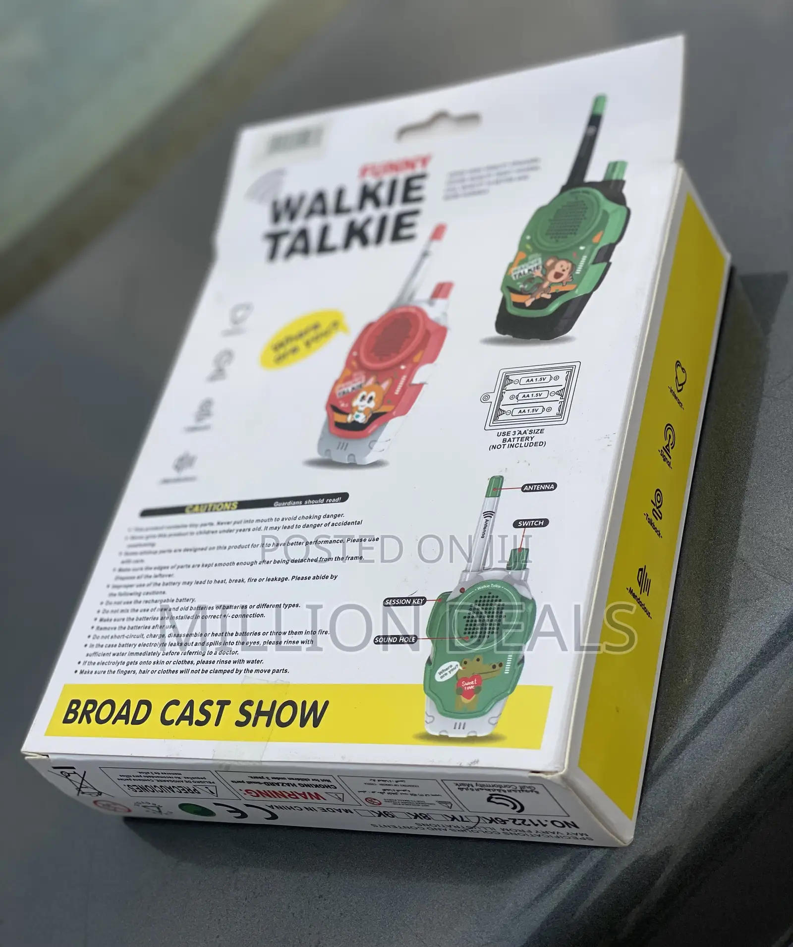Kiddies Walkie Talkie Toy Phone Age 3+