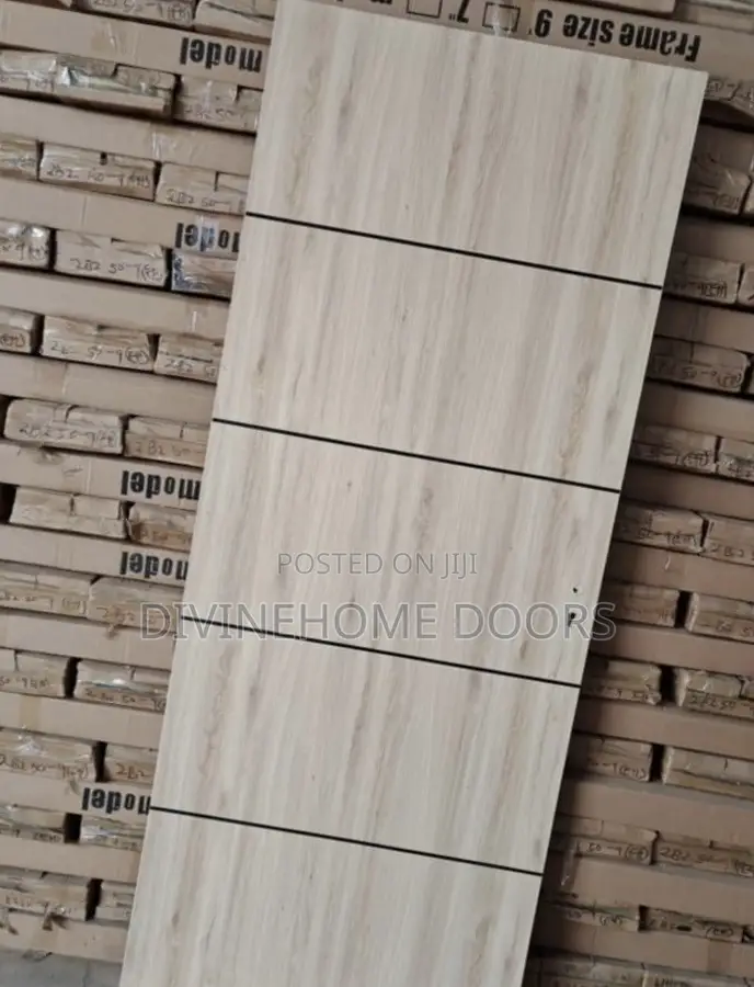 Gray Colour Wooden Door