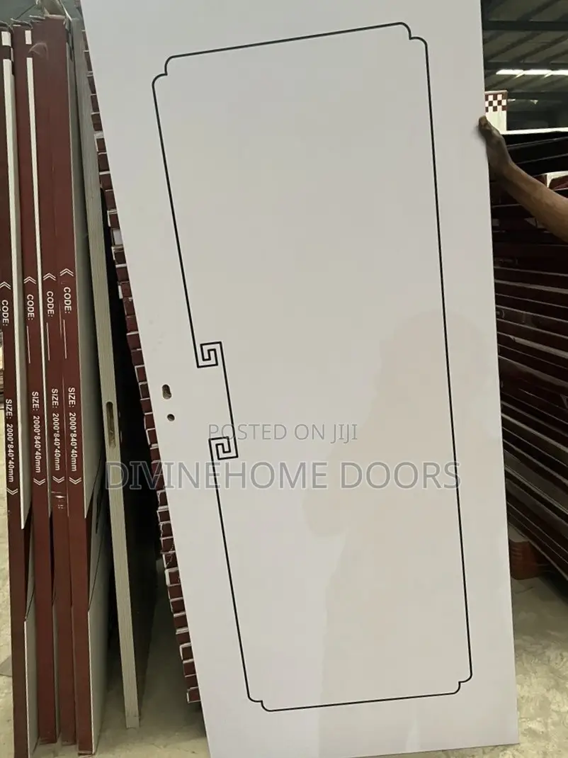 White Colour Wooden Door