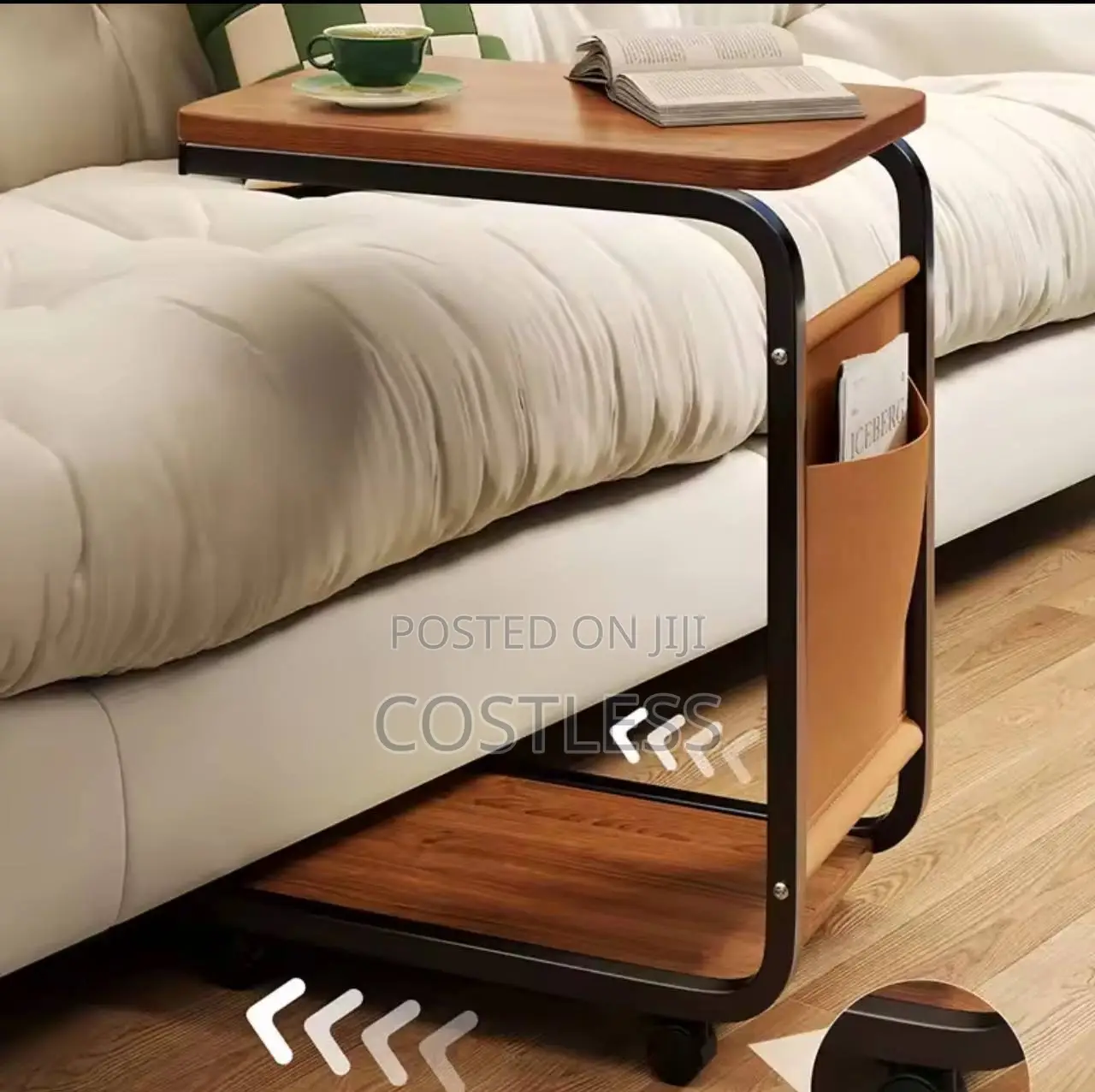 C Shaped Bedside Table Desk
