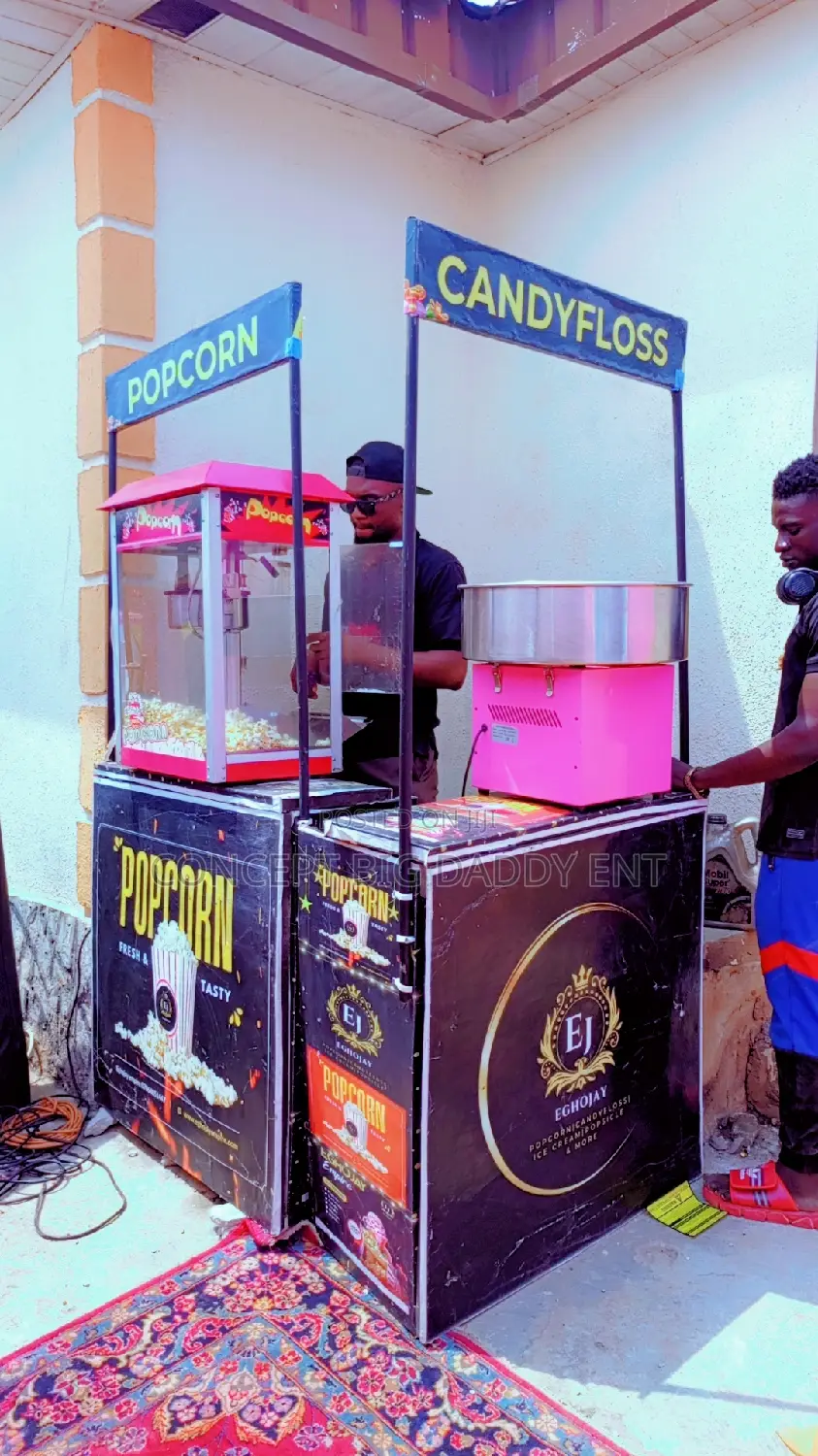 Ice Cream, Popcorn, Cotton Candy