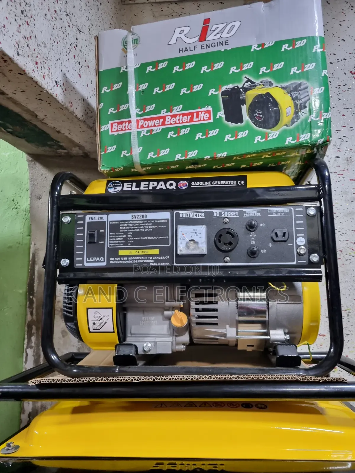 ELEPAQ 1.8kva Generator 100%Copper Wire 1yeras Warranty
