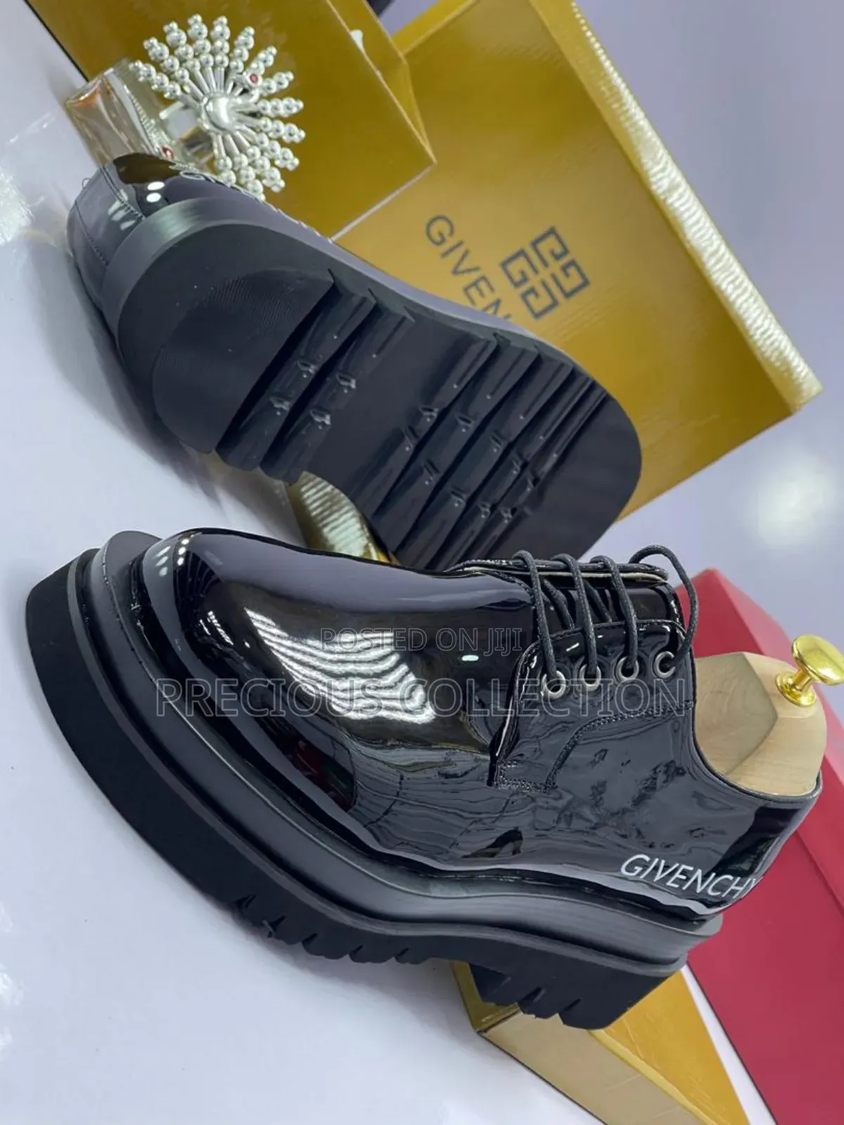 Men's Double Sole Leather Lace Up Loafers