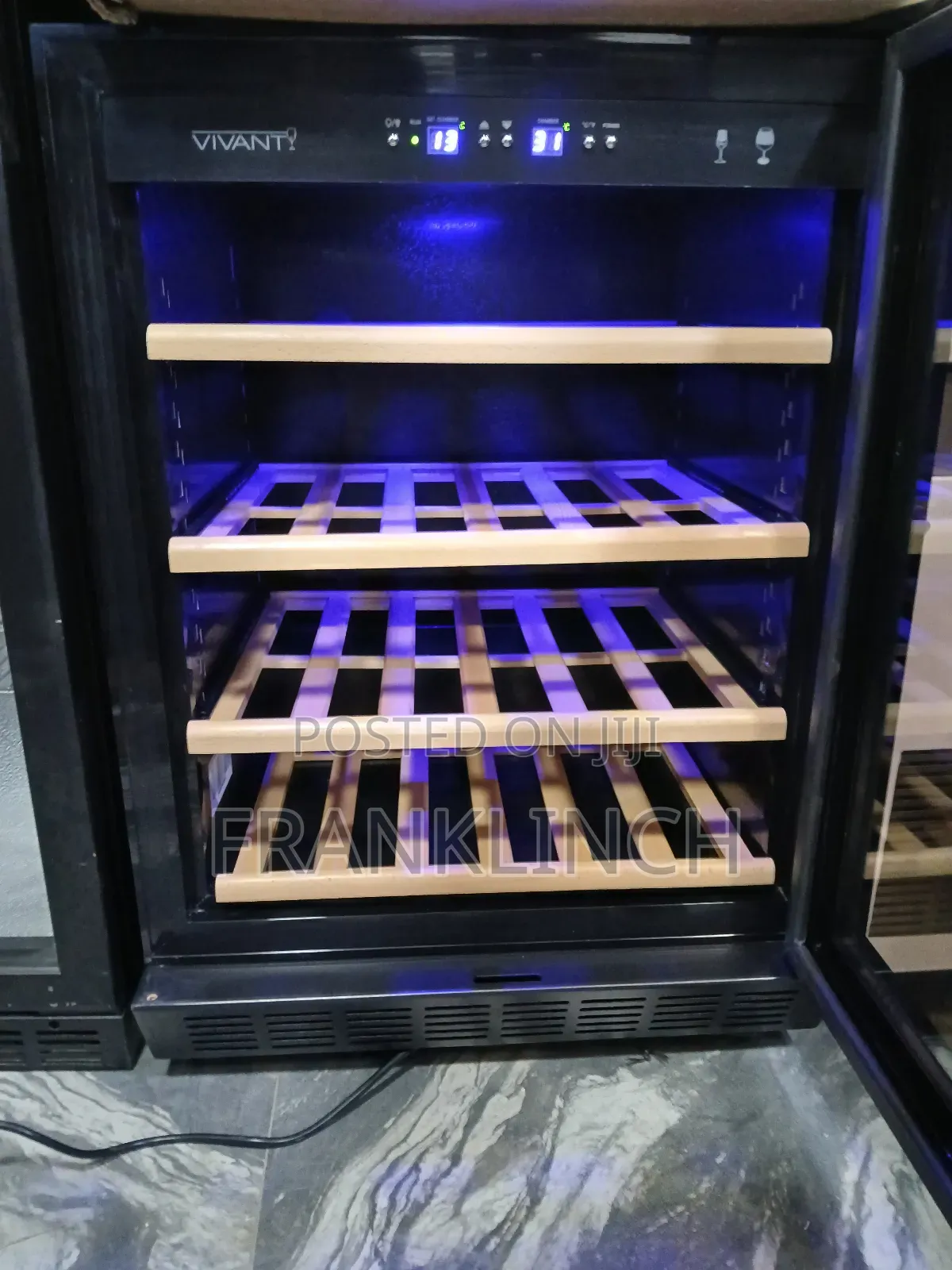 Vivanti Wooden Rack Under Counter Wine Chiller.
