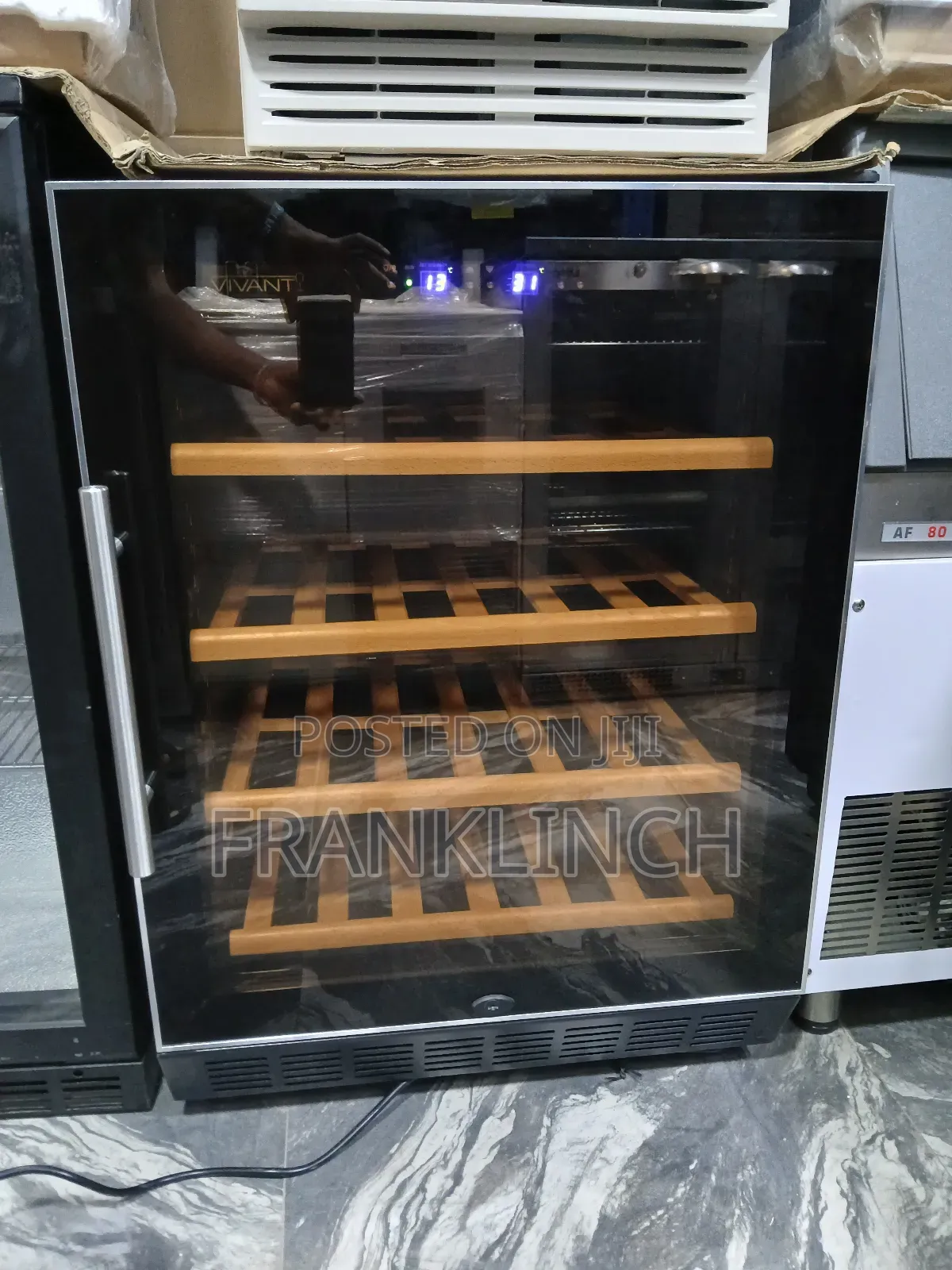 Vivanti Wooden Rack Under Counter Wine Chiller.