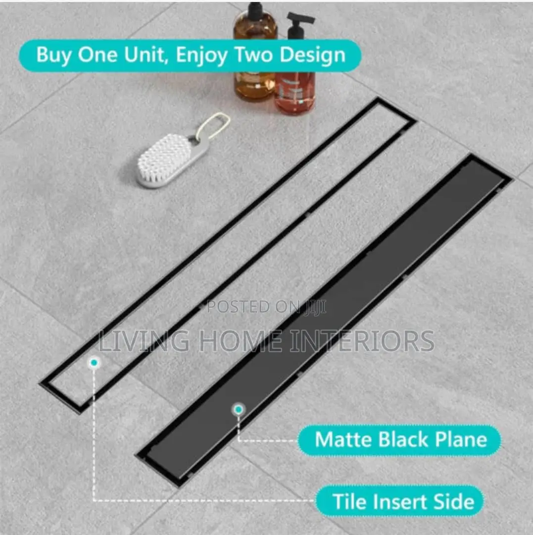 Living Home Matt Black Tiles Insert Stainless