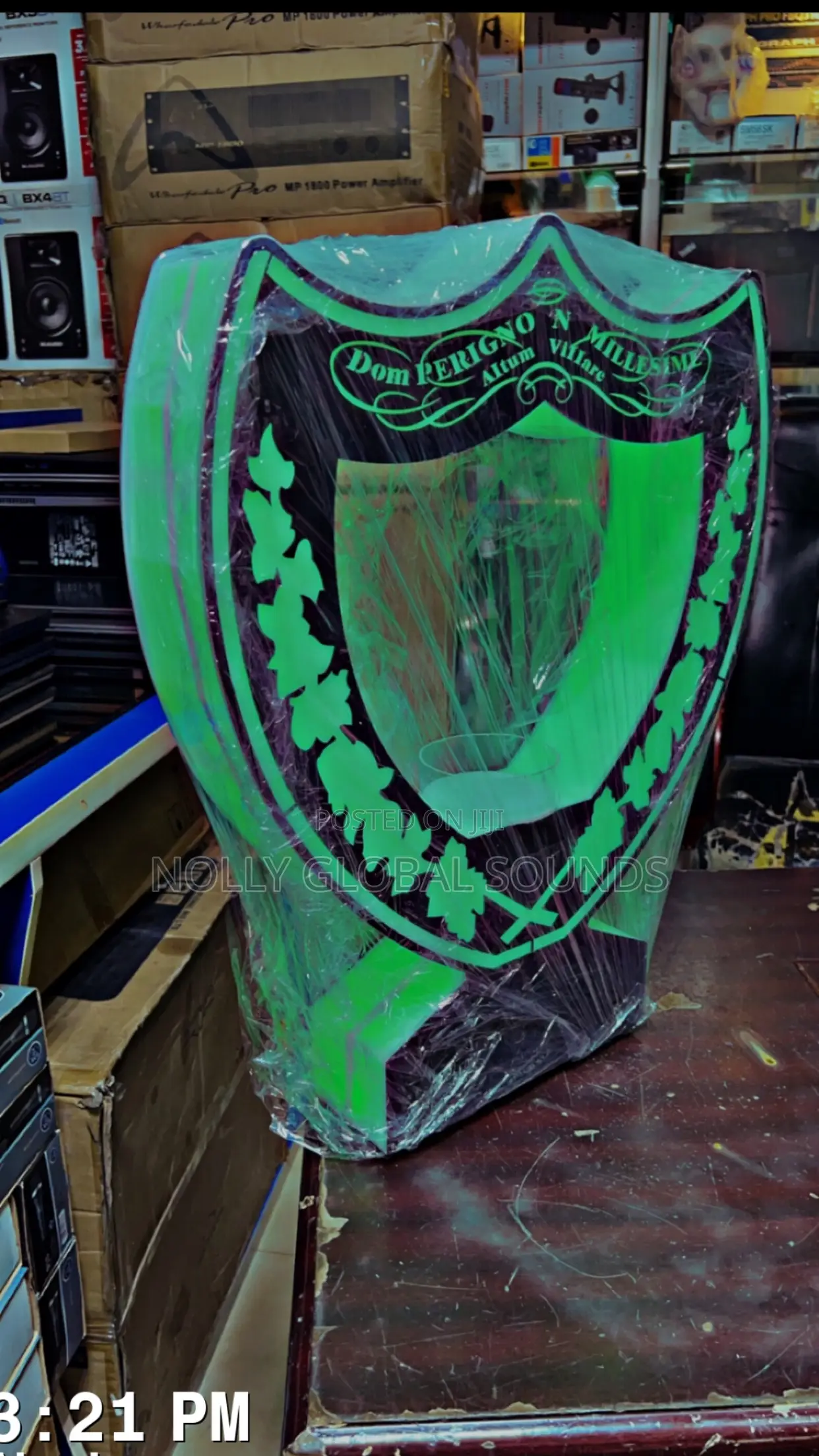 Ace Of Spade LED Champagne Carrier Custom Logo Wine Carrier