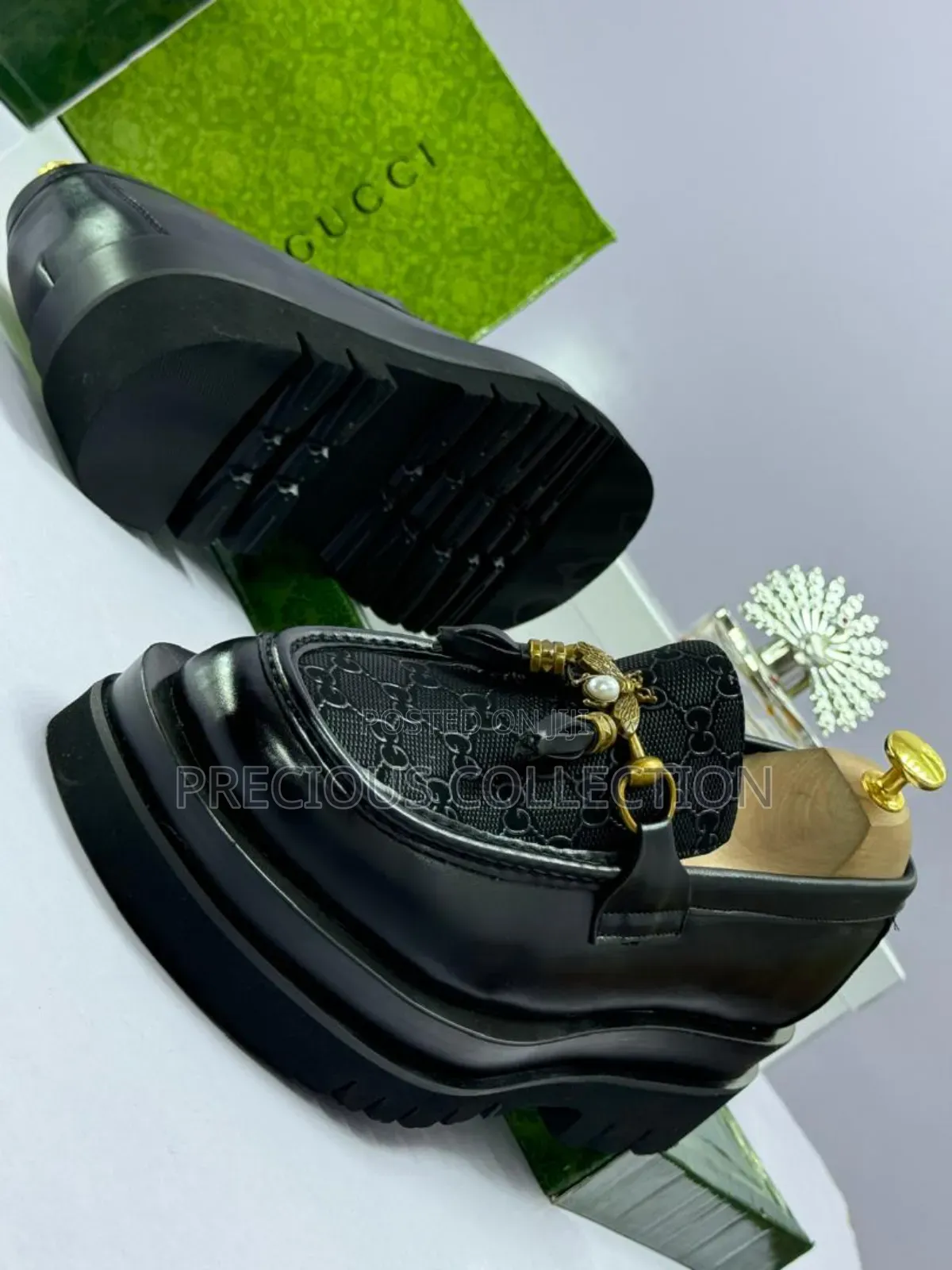 Matte Leather, Double Sole Gucci Shoe for Men