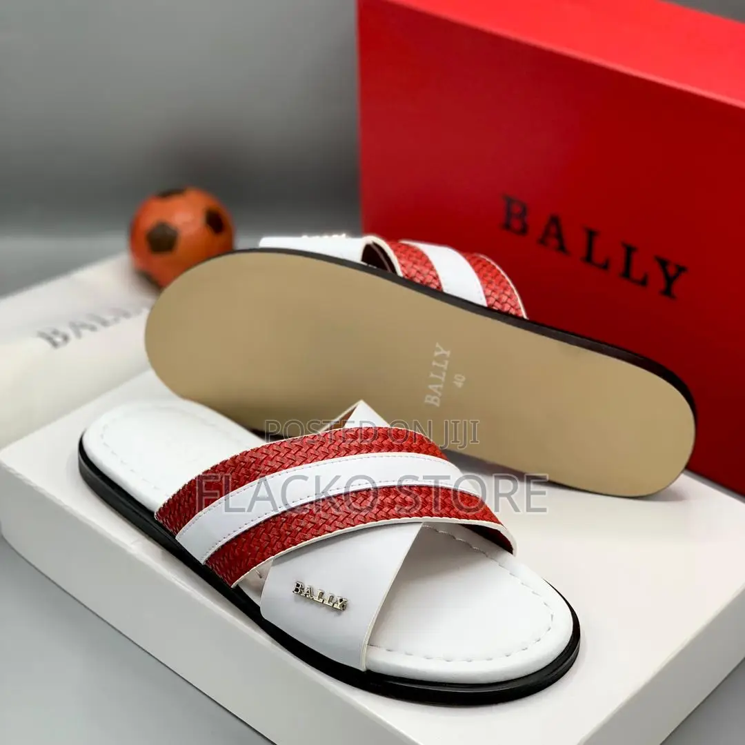 Original Bally Leather Slippers