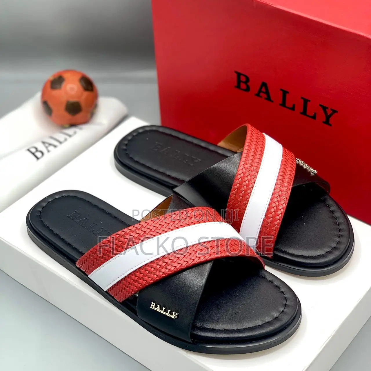 Original Bally Leather Slippers