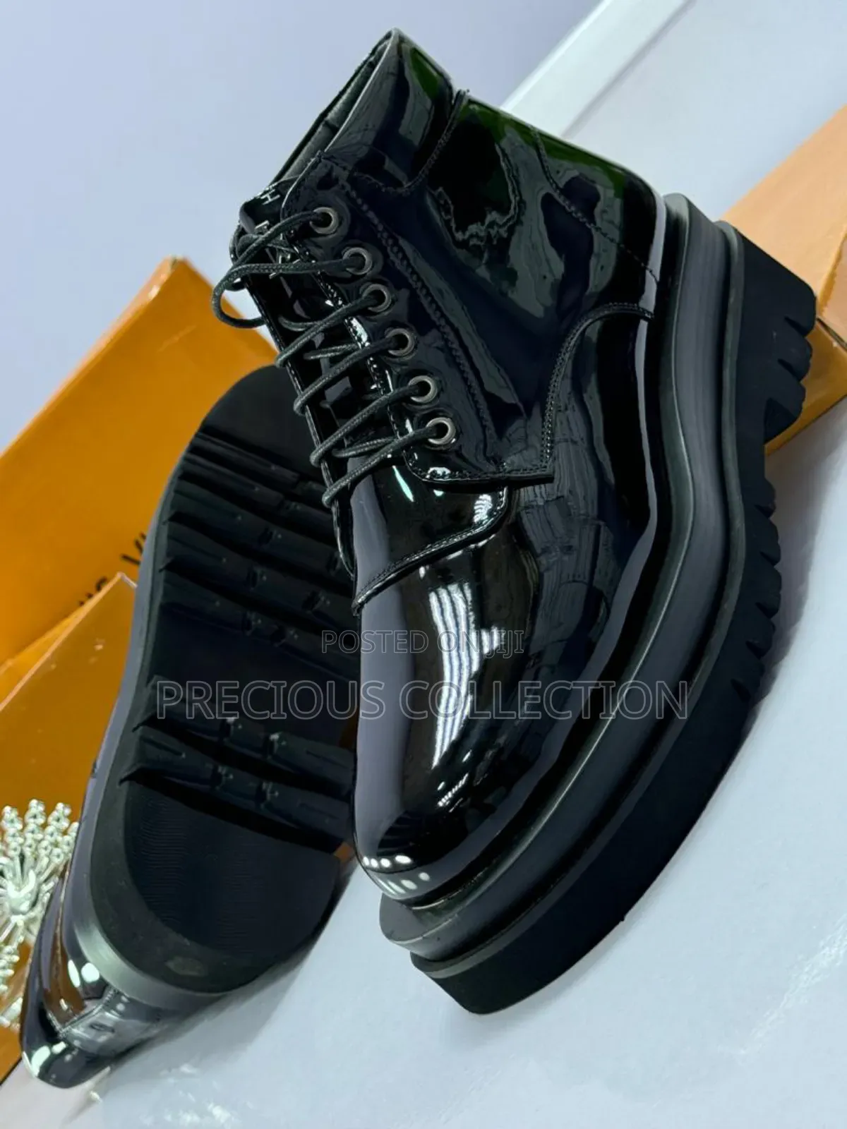 Men's Top Quality Big Sole Lace Up Ankle Shoe