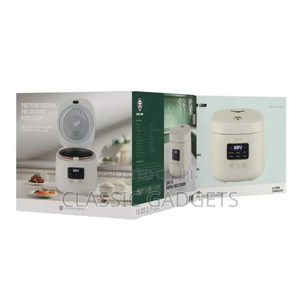 Green Lion GRC-10 Digital Rice Cooker 2L Capacity