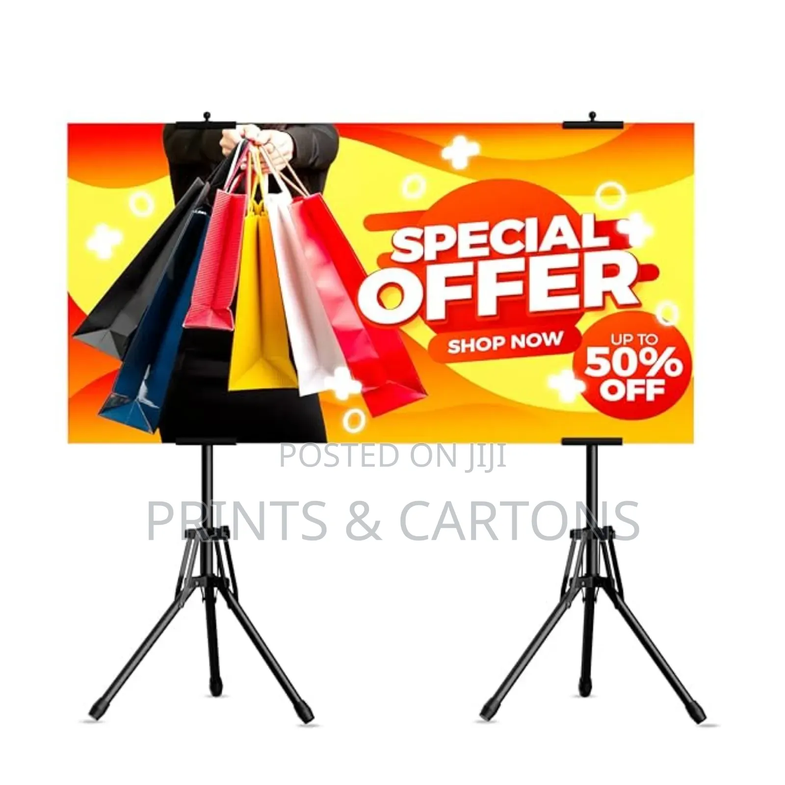Branded Tripod Stand Banner. #0001#