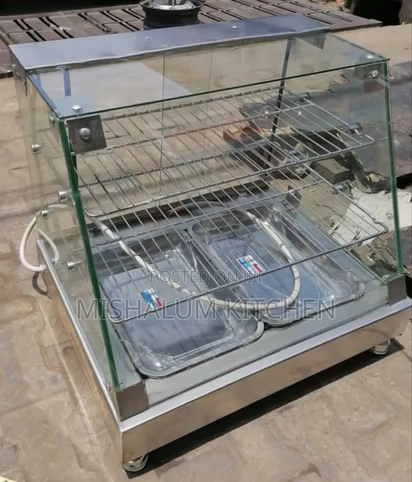 New 2 Plate Electric Stainless Snacks Warmer