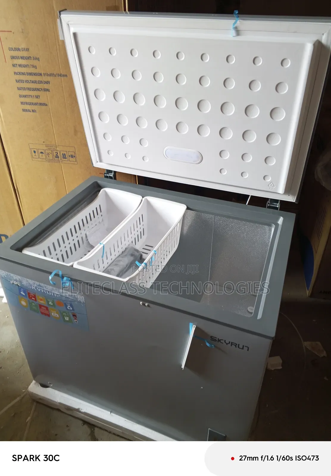Efficient High Freezing 250 Liters Skyrun Chest Freezer