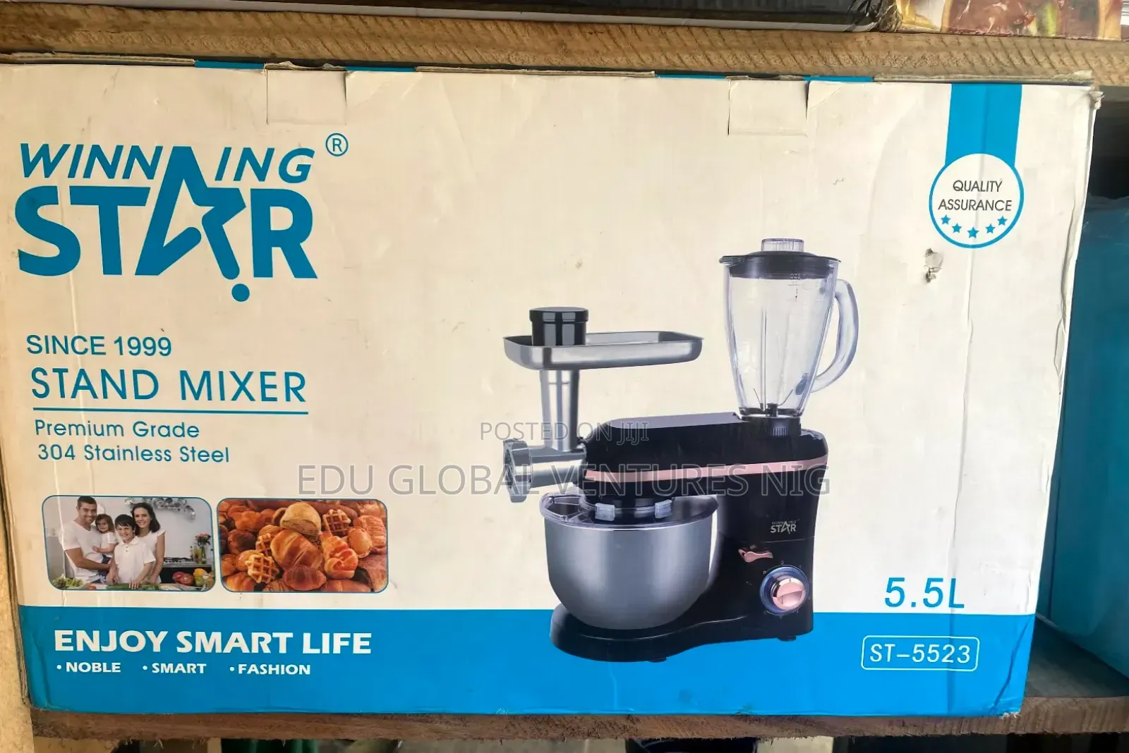 Winning Star 3 in 1 Stand Mixer( Meat Grind,Blend) 5.5litres