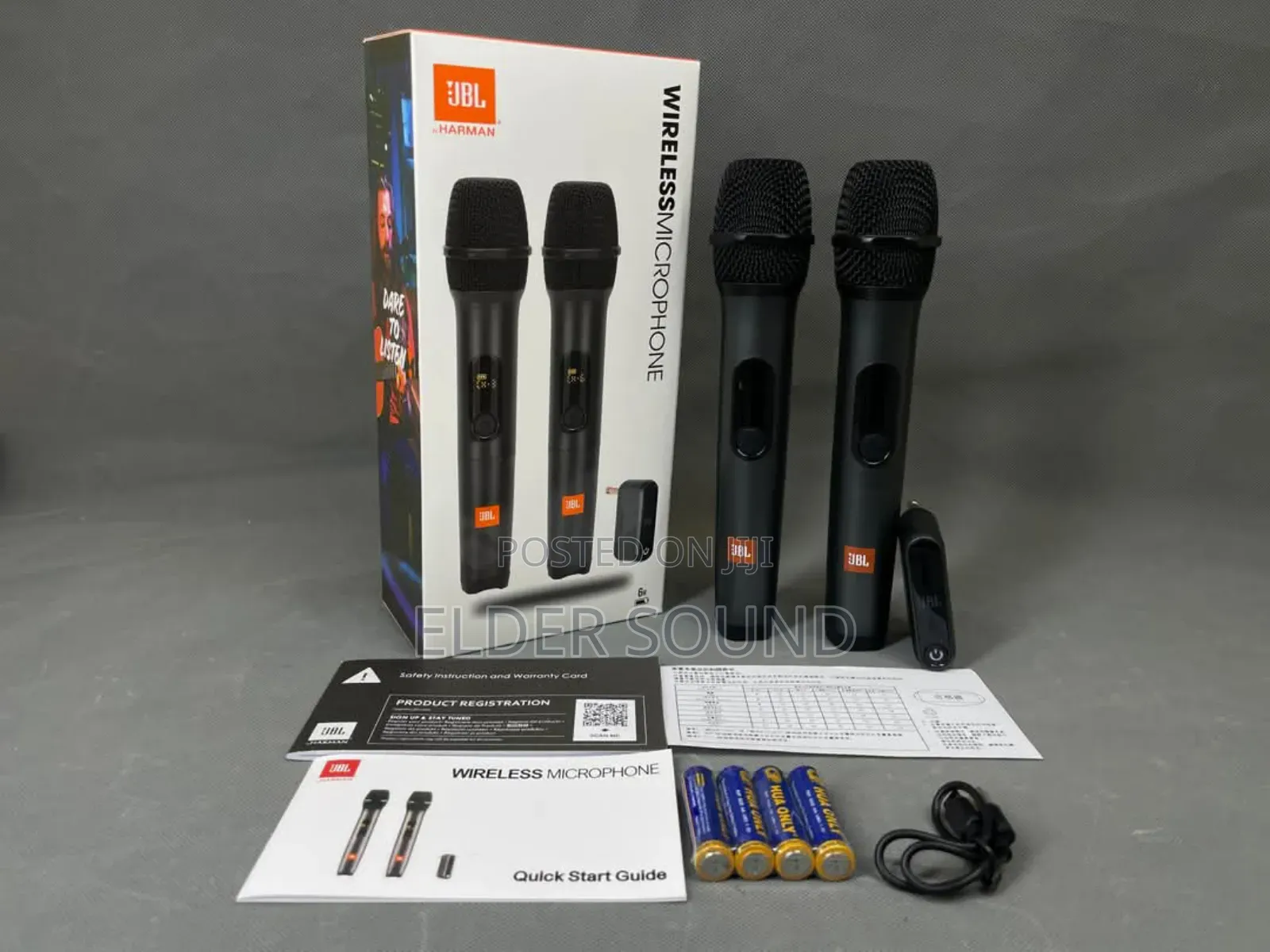 JBL Wireless Microphone Set With 2 Microphone and Receiver