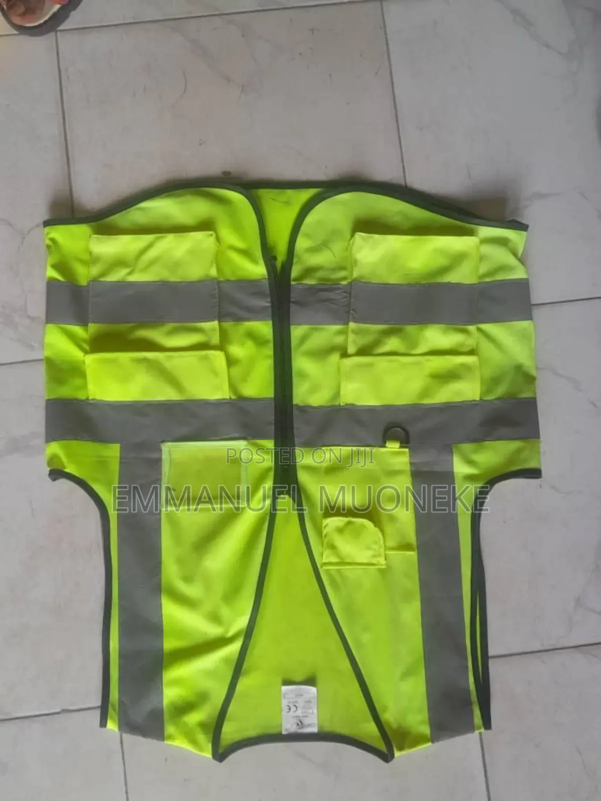 Original Reflective Jacket With Zip And Pockets