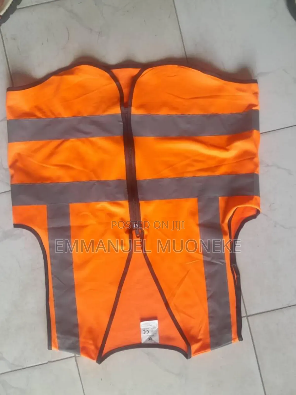 Original Reflective Jacket With Zip And Pockets
