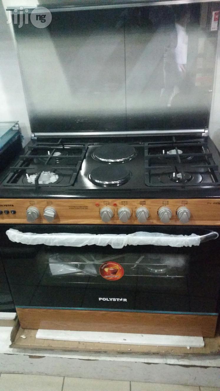 Polystar Gas Cooker ( 4gas, 2electric Burner )