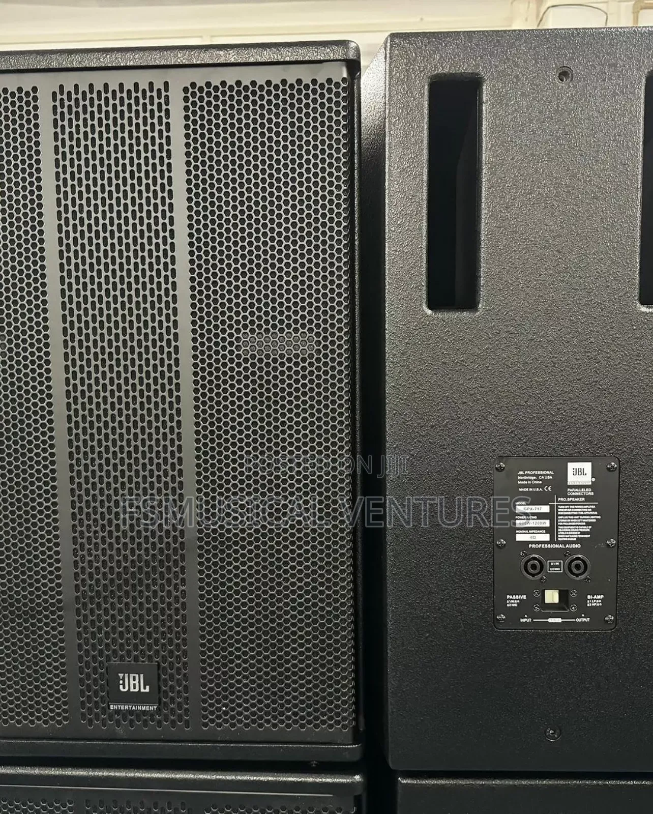 JBL GPX-727 Dual 15 Inch High Power 2-Way Passive Speakers