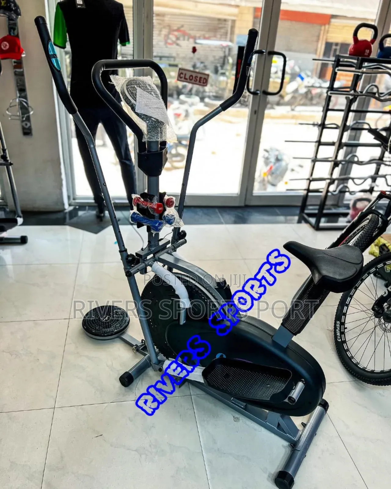 Americanfit Orbitrac Elliptical Bike With Dumbbell Twister