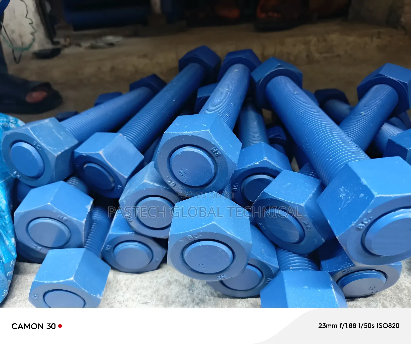 1-1/2" X 300mm Teflon Coated Stud Bolt With Grade B7 and 2H