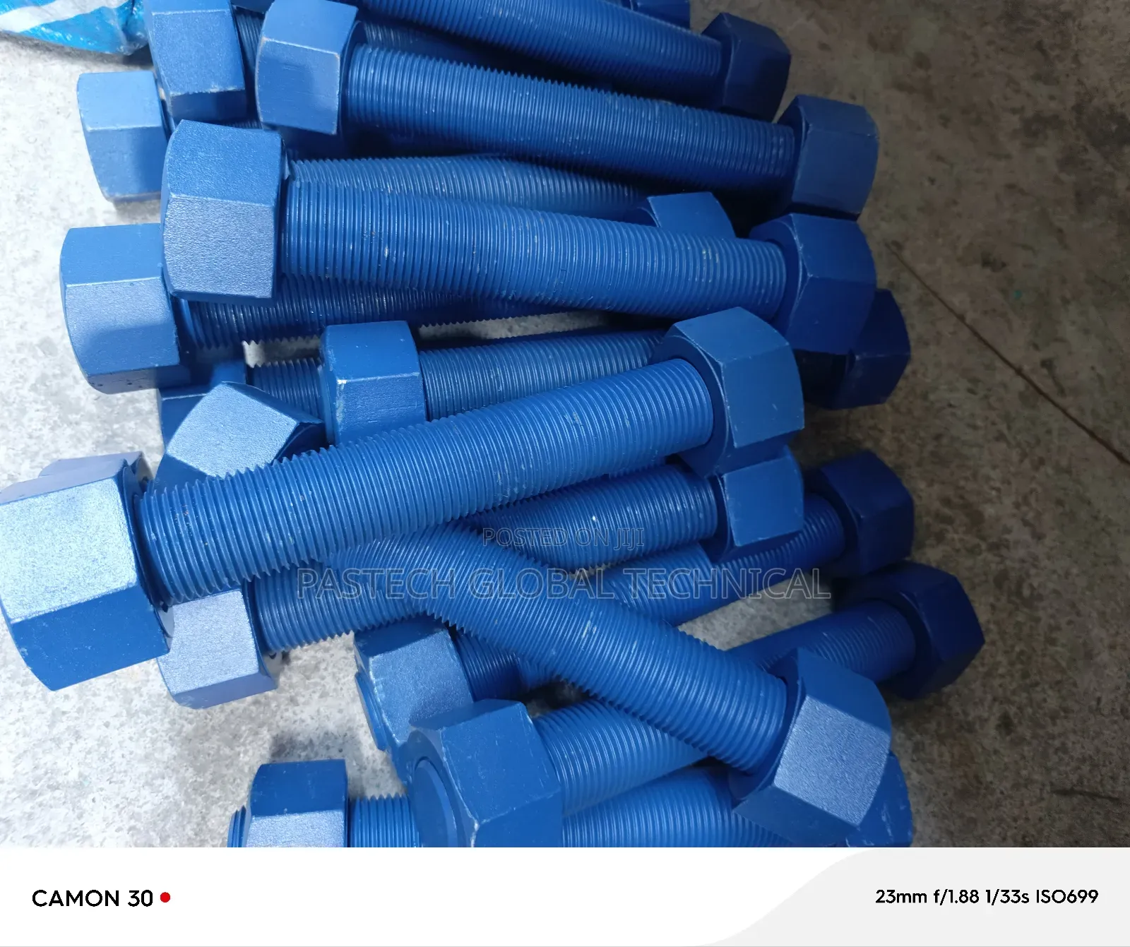 1-1/2" X 300mm Teflon Coated Stud Bolt With Grade B7 and 2H