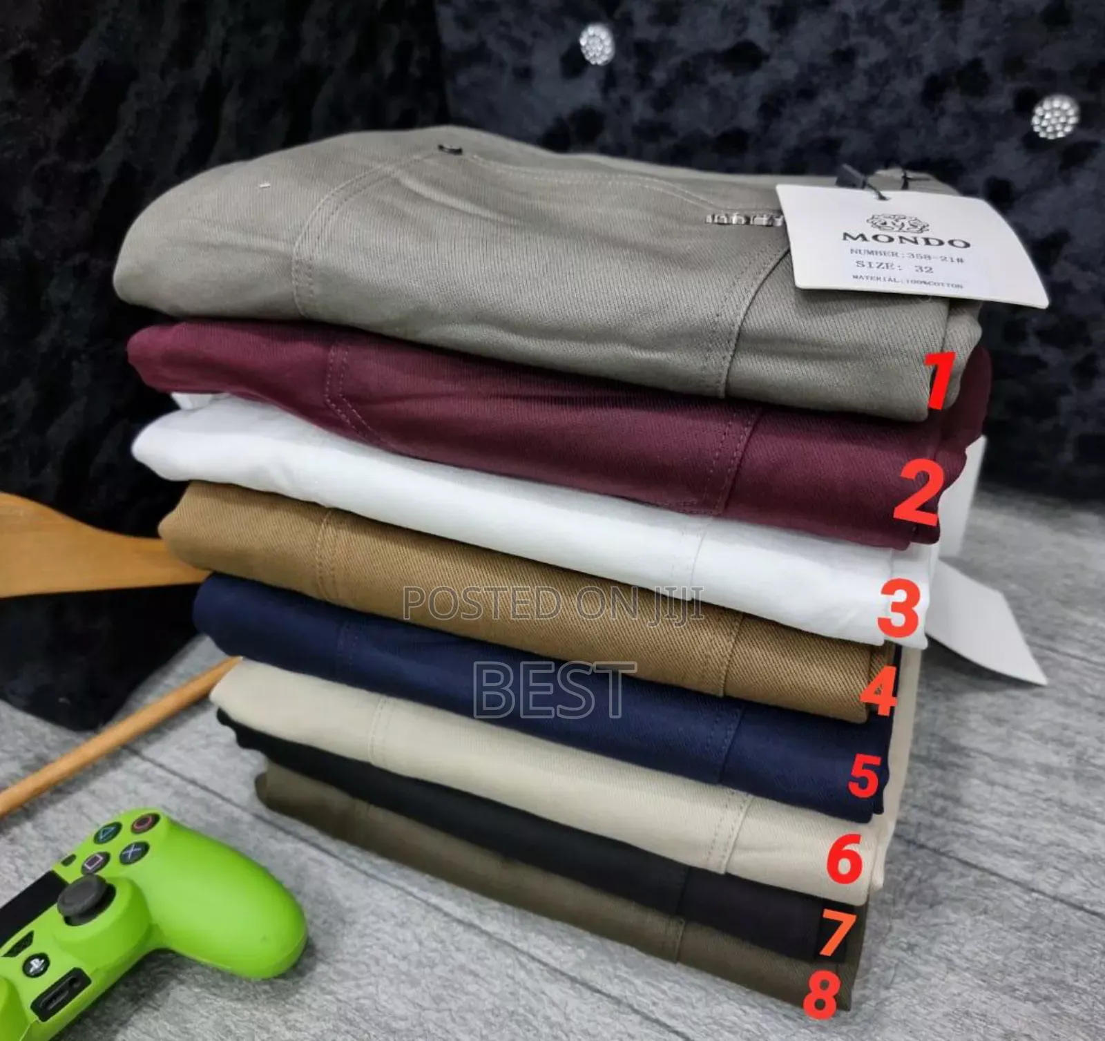 Jeans Type Turkish Mondo Plain Chinos Available In 8 Colors