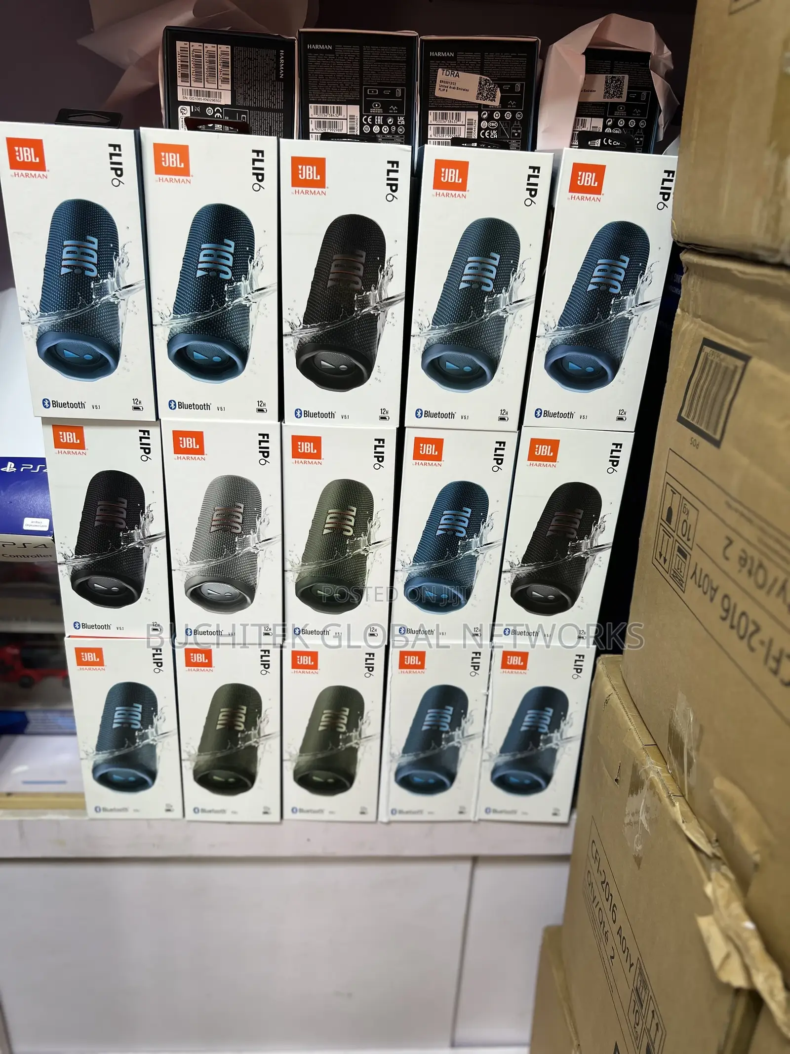 JBL Flip 6 Portable Waterproof Bluetooth Speaker.
