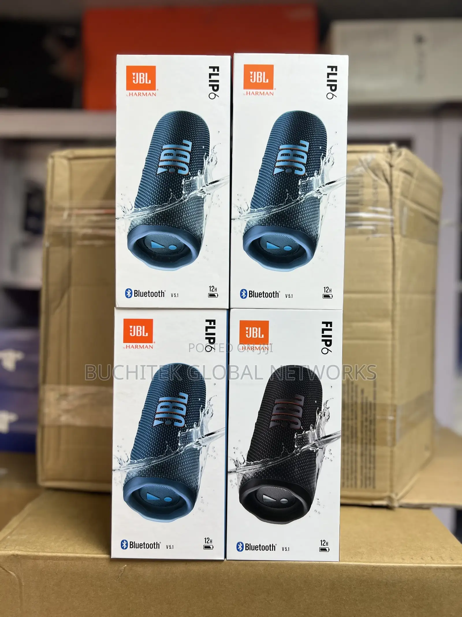 JBL Flip 6 Portable Waterproof Bluetooth Speaker.