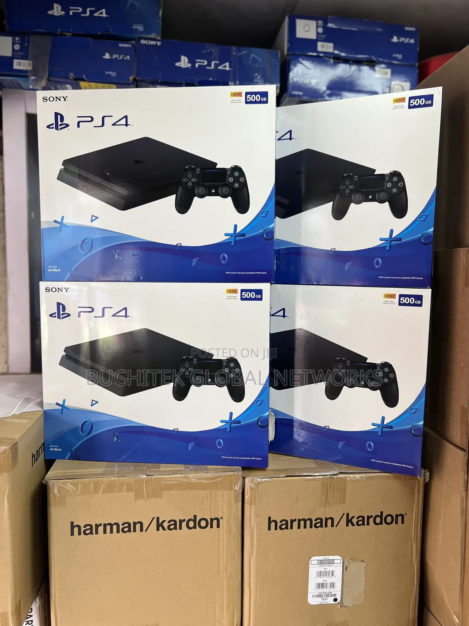 Sony Playstation 4 Slim Console - 500gb - Jet Black