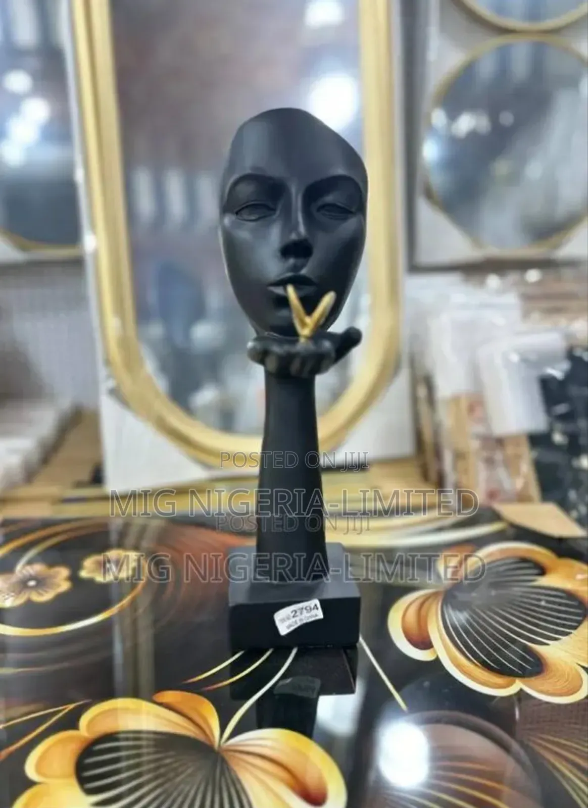 Head Ornament Figurine Statue Deco