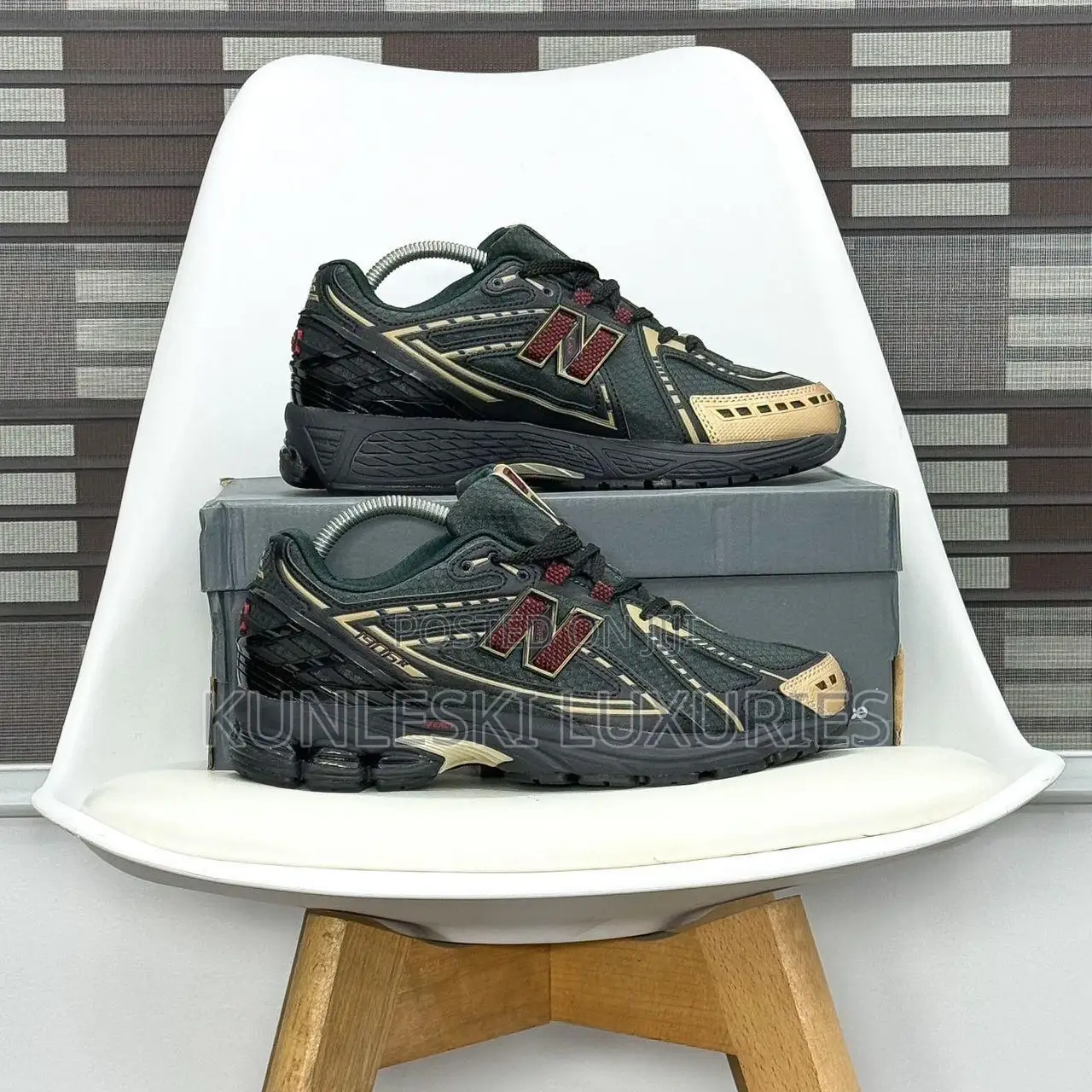 Original KITH X New Balance 1960R Black Green Sneakers