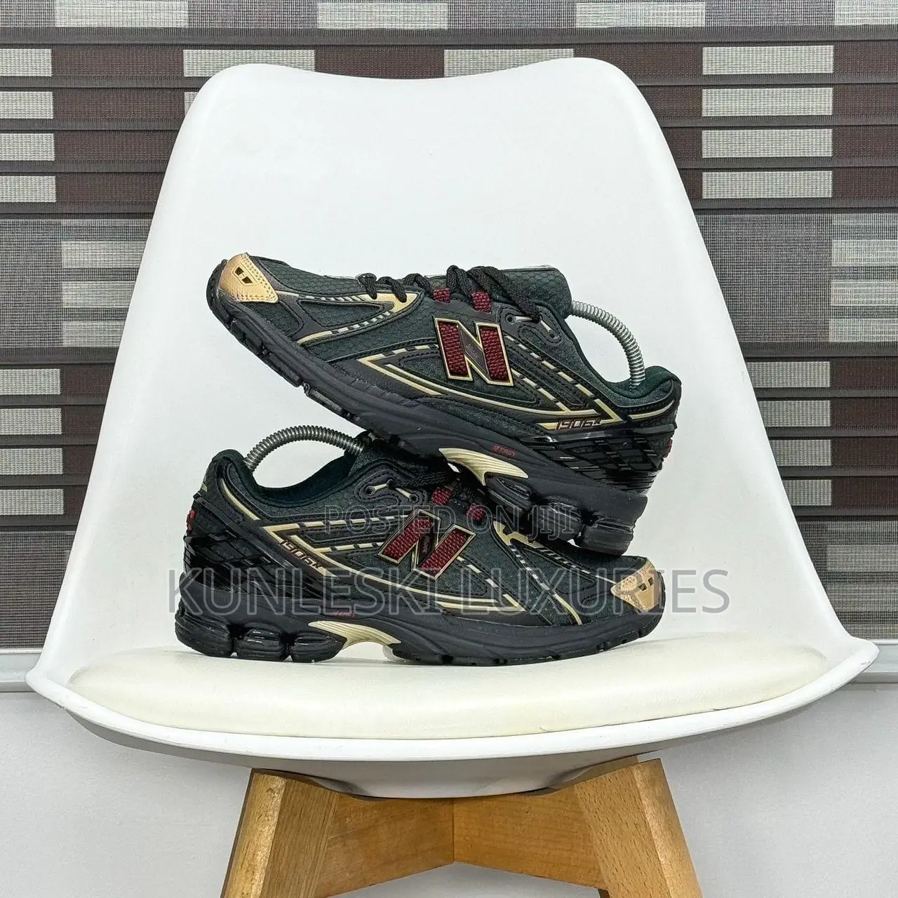 Original KITH X New Balance 1960R Black Green Sneakers