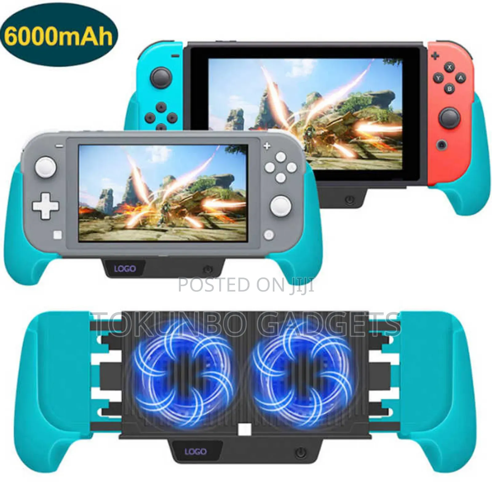 6000mah Charging Stand / Cooling Fan for Nintendo Switch