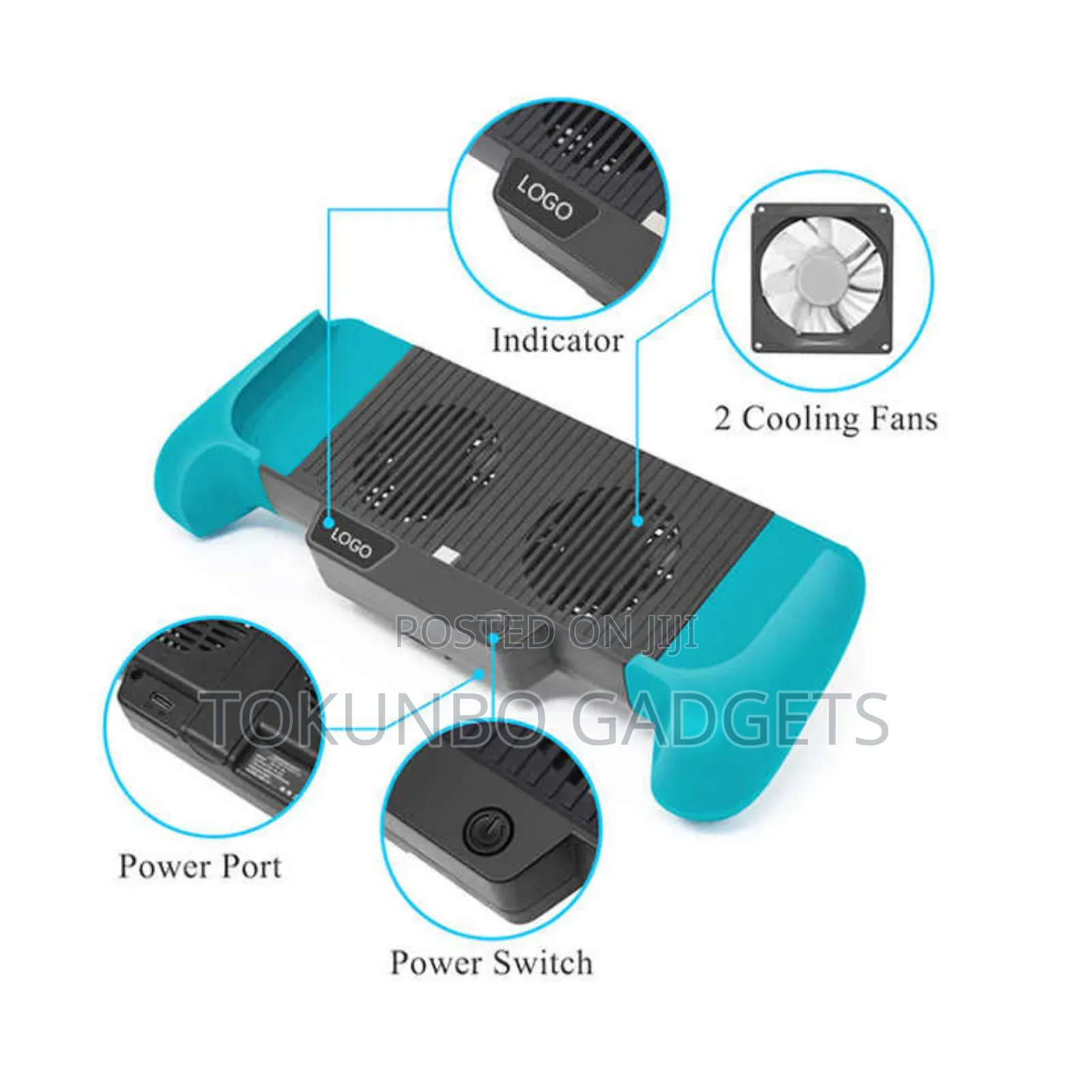 6000mah Charging Stand / Cooling Fan for Nintendo Switch