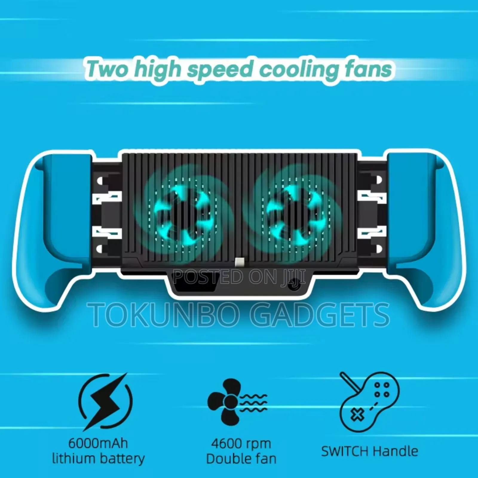6000mah Charging Stand / Cooling Fan for Nintendo Switch