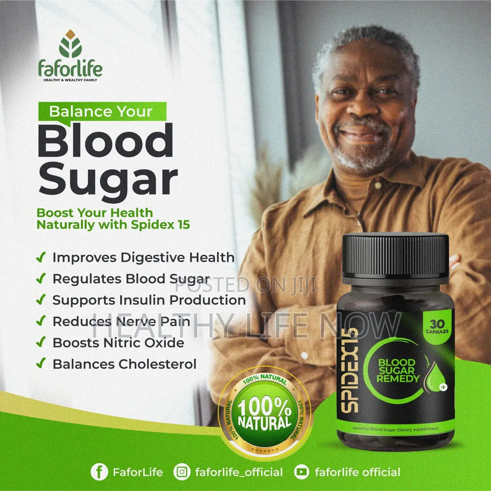 Use Faforlife Spidex15 to Balance Blood Sugar