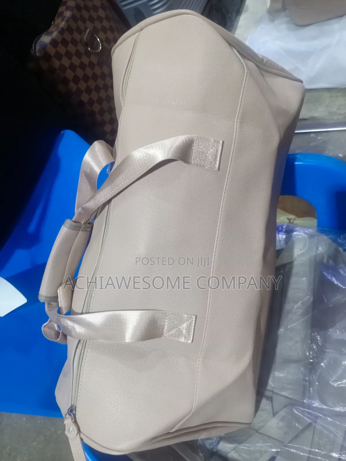 Leather Balenciaga Duffle Bag