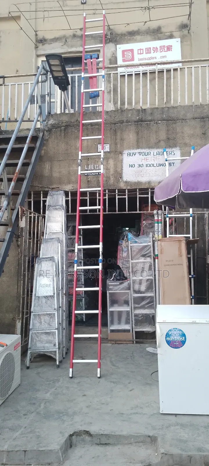 5x4(20ft) Fiberglass Multi Purpose Heavy Duty Ladder