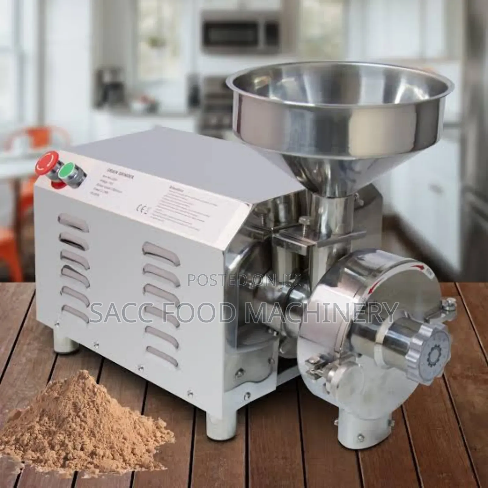 Stainless Commercial Grain Grinder (Model: Hr- 2200)