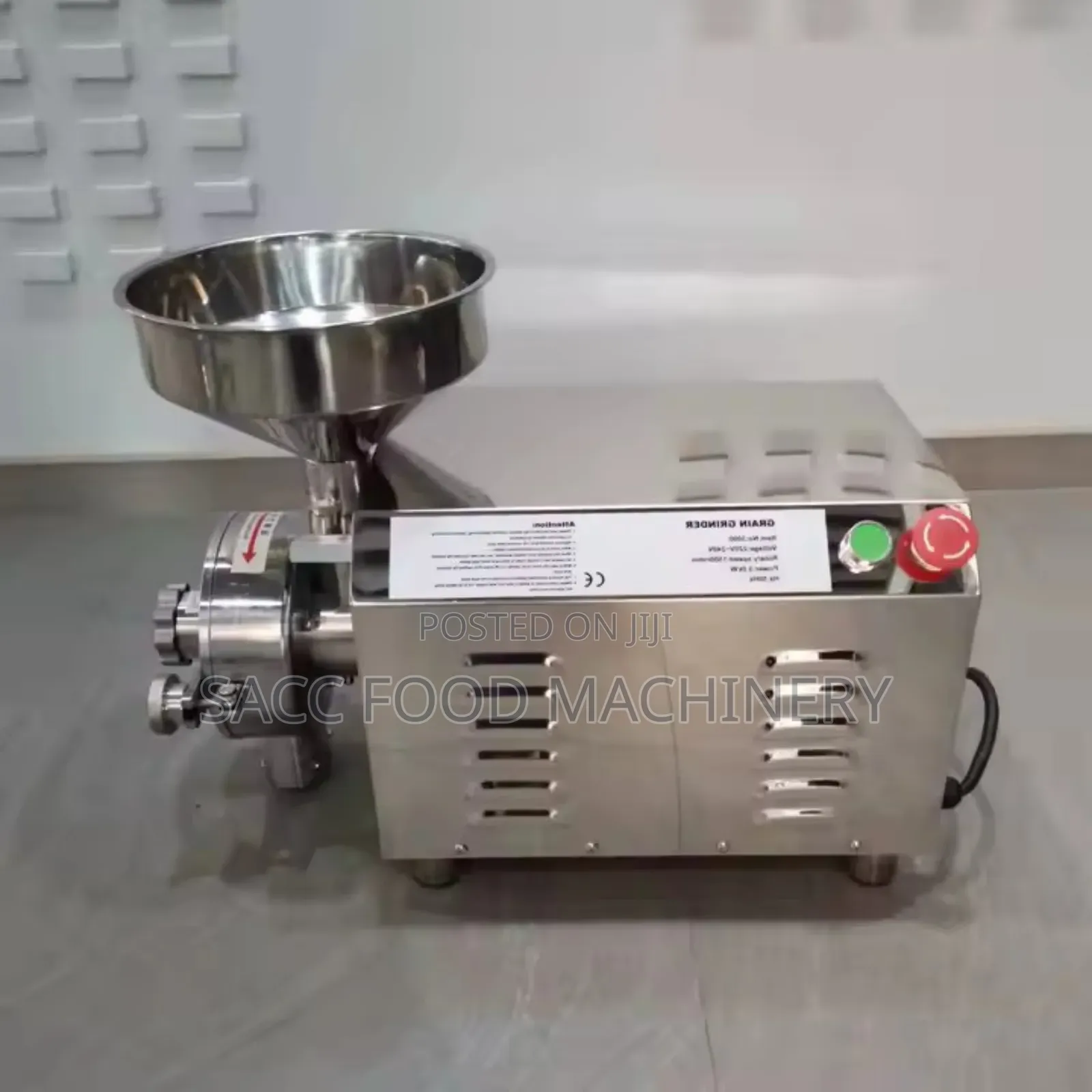 Stainless Commercial Grain Grinder (Model: Hr- 2200)
