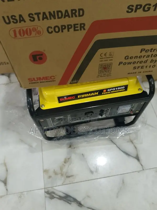 Strong 100% Copper Sumec Firman 1.5kva Gasoline Generator