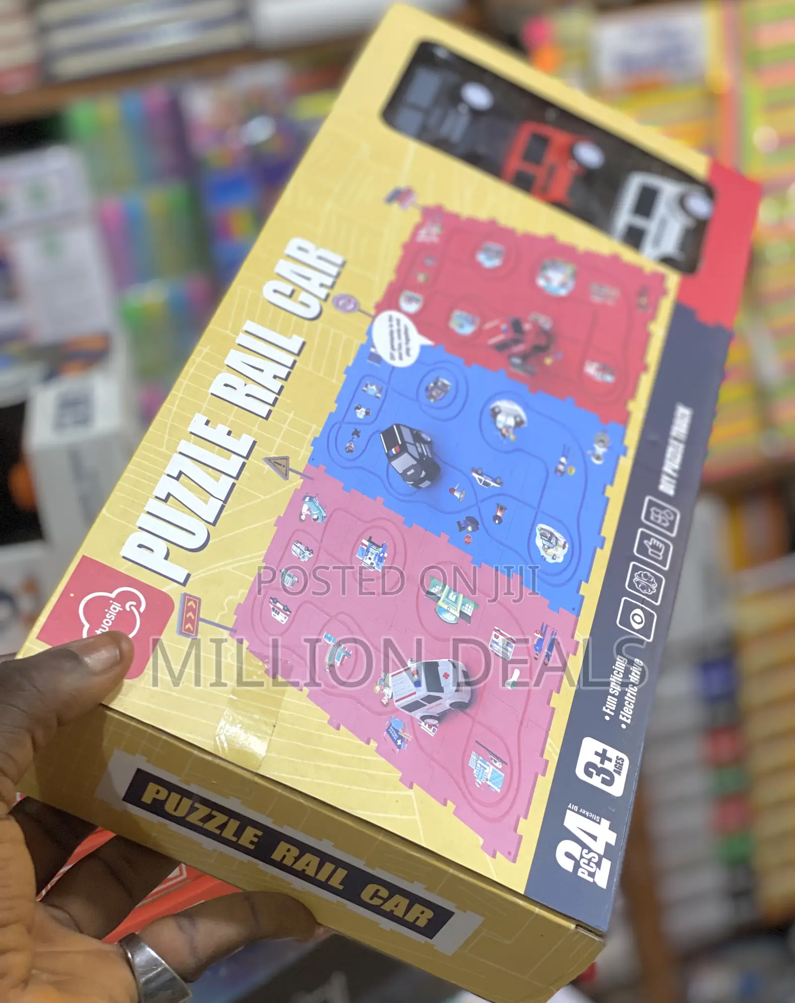 Unique Puzzle Kids Rail Cars Age 3+