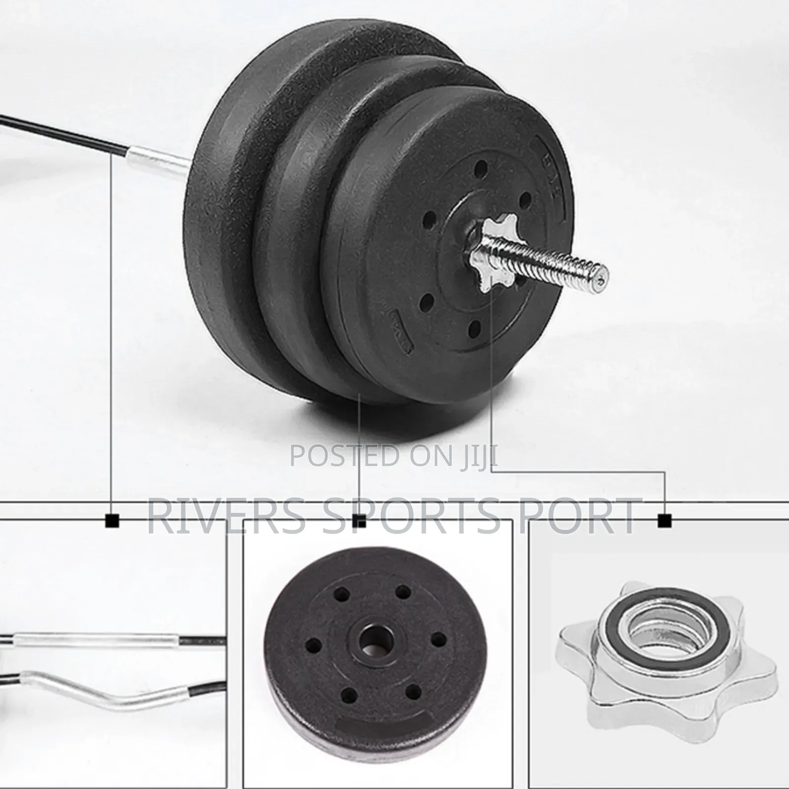 10kg Plastic Composite Bitumen Weight Plate for Dumbbell and Barbell