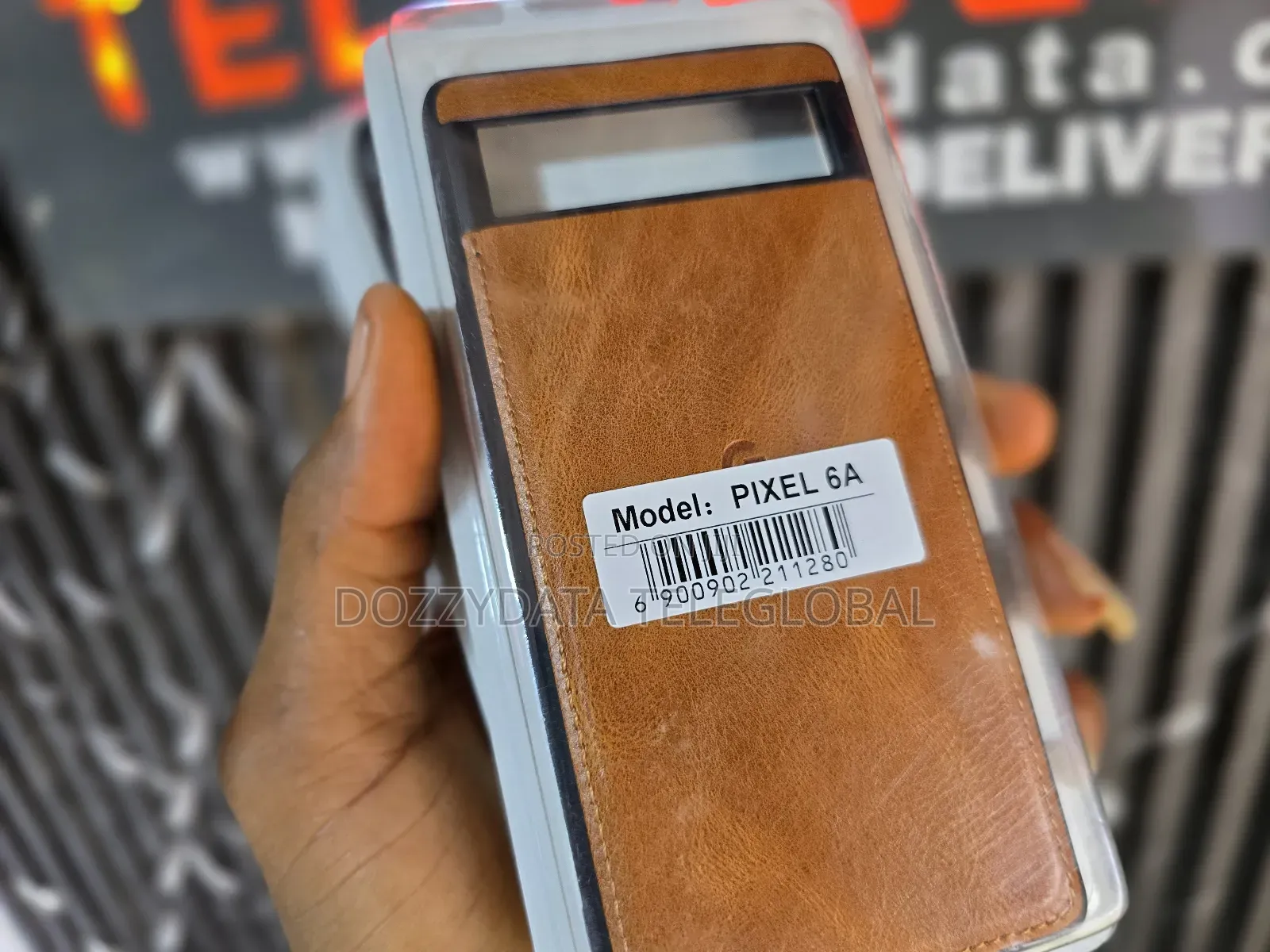 Google Pixel 6a Brown Leather Case