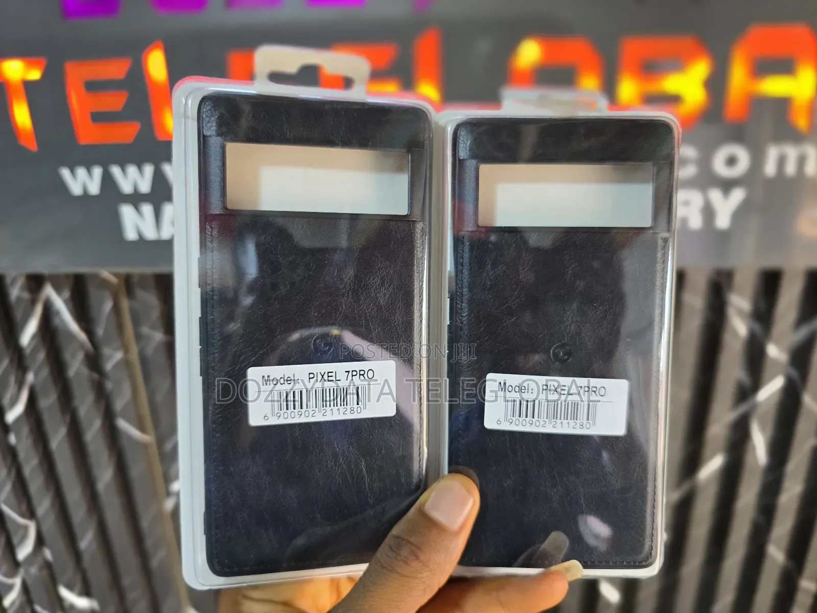 Google Pixel 7 Pro Leather Case (Black and Brown)